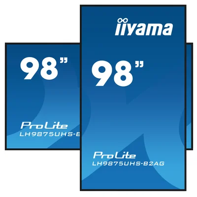 Profesjonalny monitor Digital Signage iiyama ProLite LH9875UHS-B2AG 98” 4K UHD IPS LED, 24/7, Android, iiSignage²