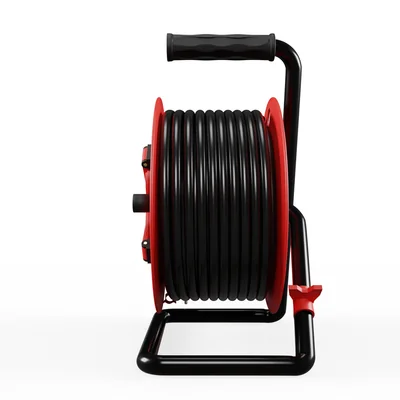 PROFESSIONAL LINE naviják prodlužovací kabel 4x2p+Z IP44 16A H05RR-F 3x2,5 50m černý