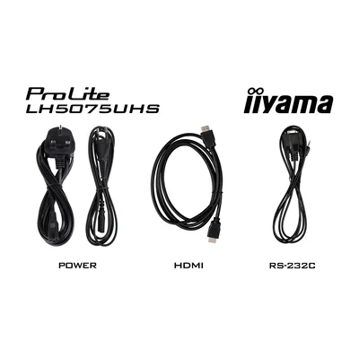 Professioneller Digital Signage Monitor iiyama ProLite LH5075UHS-B2AG 50” 4K UHD IPS LED, 24/7, Android, iiSignage²