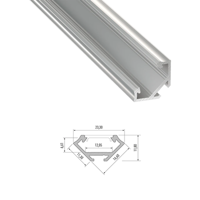 Profil LED Narożny A, 202cm, aluminiowy