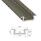 Profil LED Podtynkowy B, 202cm, aluminiowy, srebrny anodowany