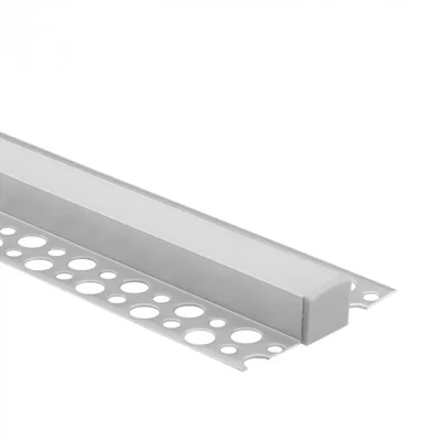 Profilé anodisé GN02 à montage en surface + revêtement laiteux 2 m