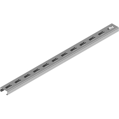 Profilé de caniveau galvanisé renforcé, longueur 0,4 m, largeur 40 mm, hauteur 22 mm