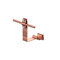 Profiled tile holder, straight screw, pattern 32, height 10cm, copper