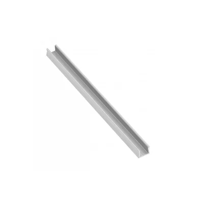 PROFILO IN ALLUMINIO MICRO LED - VETRO SOVRAPPOSTO ARGENTO L=2 m