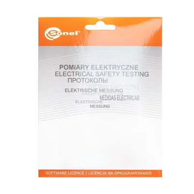 Program SONEL Pomiary Elektryczne 6 Upgrade z wersji 3.4.5