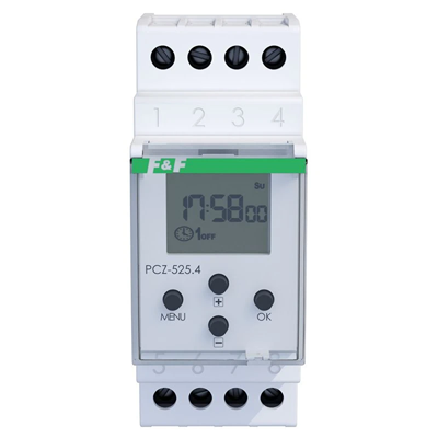 Programmable astronomical timer with programmable night break, 1-channel, programmable via NFC ANDROID and iOS
