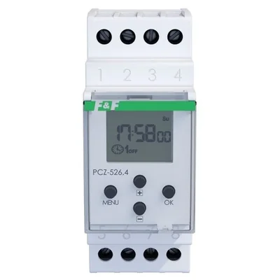 Programmable astronomical timer with programmable night break, 2-channel, programmable via NFC ANDROID and iOS