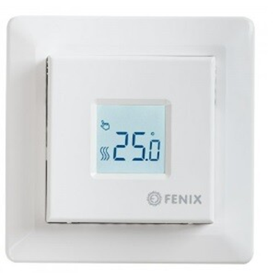 Programmable digital thermostat with air and floor sensor