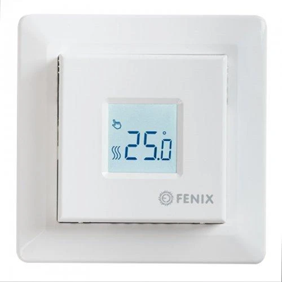 Programmable digital thermostat with air and floor sensor