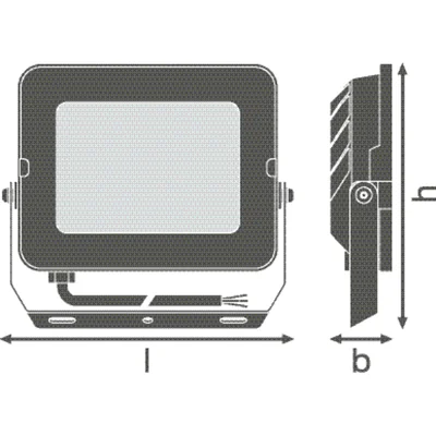 Projecteur compact FLOOD V 50W 865 SYM 100 noir
