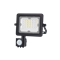 Projecteur LED GALAXI 20W 3000K 2000lm IP65 noir avec détecteur de mouvement
