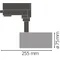 Projecteur sur rail TRACKLIGHT SPOT D75 25W 4000K 90RA NFL WT
