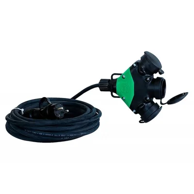 Prolunga a 3 prese 3x1,5 OW - 15 m con spina e splitter IP44