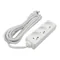 Prolunga a 3 prese da 3 m con/senza 3x1,5 mm² BIANCA