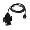 Prolunga a 3 vie, 3x2P+Z in gomma nera H05RR-F 3x1,5mm² - 15m IP-44, con spina dritta stampata UNISCHUKO 250~/16A PS3-3015G