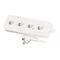 Prolunga PS-470/1.5/5.0 con quattro prese; 4x2p+Z, 16A 3x1.5m; 5m; bianca
