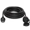 Prolunga singola, 1x2P+Z in gomma nera H05RR-F 3x2,5mm² - 10m 250V~/16A IP-44 PSK-1010G-2.5