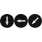 PROMET Indicator for KS cassettes (down-left-back, 1 control speed, slow), black and white