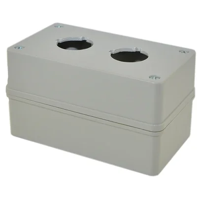 PROMET KP2 Kassette, 30-mm-Löcher, mit Schutzmontage, 1 Kabelverschraubung Dp16, grau