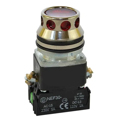 PROMET NEF30-KLD 2X/24V-230V červené tlačítko