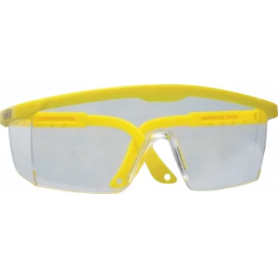 Protective goggles with a yellow lens