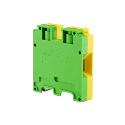 Protective threaded rail connector 35.0mm² TS-35 yellow-green 4pcs