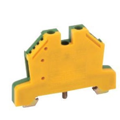 Protective threaded rail connector ZSO 2, 5/4mm2 yellow-green