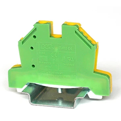 Protective threaded rail connector ZSO 2, 5/4mm2 yellow-green