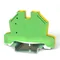 Protective threaded rail connector ZSO 2, 5/4mm2 yellow-green