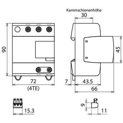 Protector contra sobretensiones DEHNventil M2 TNC FM DV M2 TNC FM