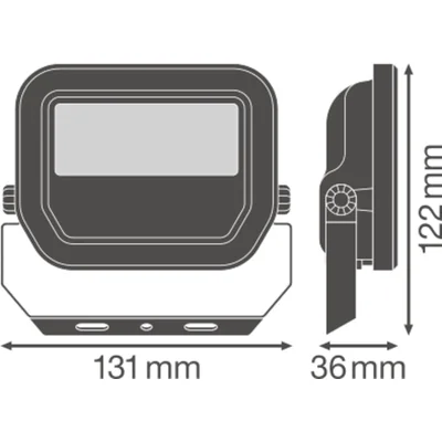 PROYECTOR 10 W Proyector LED 10W 1100lm 3000K WW IP65 negro