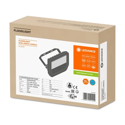 PROYECTOR 20 W Proyector LED 20W 2400lm 6500K CW IP65 negro