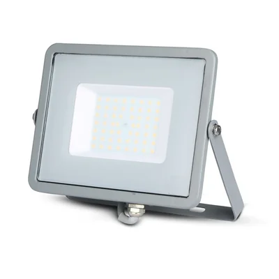 Proyector LED SMD de 50 W / Chip SAMSUNG / Color: 4000 K / Carcasa: Gris