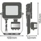 Прожектор FLOOD COMPACT SENSOR V 10W 840 SYM 100 чорного кольору