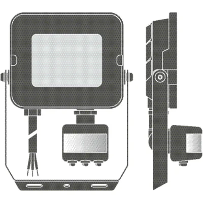 Прожектор FLOOD COMPACT SENSOR V 20W 840 SYM 100 чорний