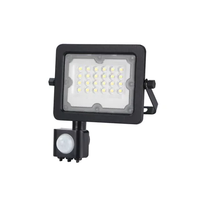 Прожектор GALAXI LED 20W 4000K 2000lm IP65 чорний з датчиком руху