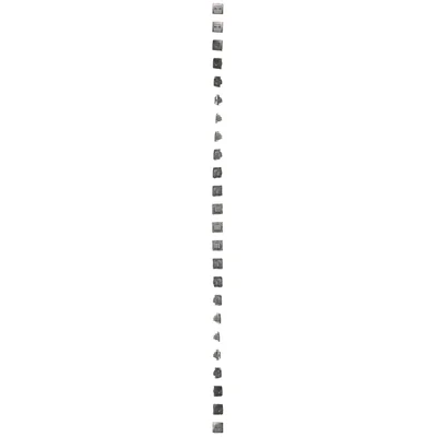 Průchozí R-TV anténní zásuvka (modul), 10dB útlum inox (metalický)