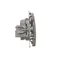 Průchozí R-TV anténní zásuvka (modul), 10dB útlum inox (metalický)
