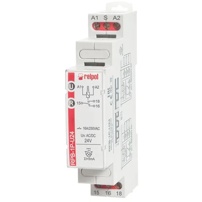 Przekaźnik Bistabilny 24V AC/DC 1P AgSnO2 16A / 250V AC