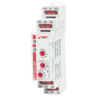 Przekaźnik Czasowy 12-240V AC/DC 3P AgSnO2 8A / 250V AC