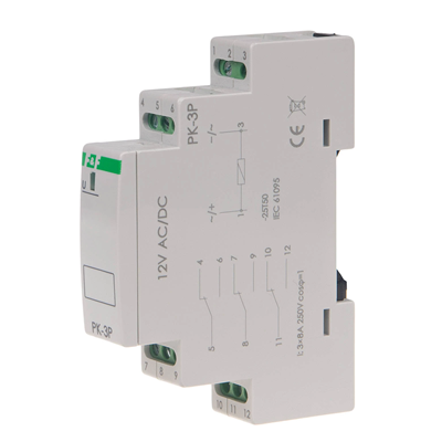 Przekaźnik elektromagnetyczny 8A 12V 3 styki