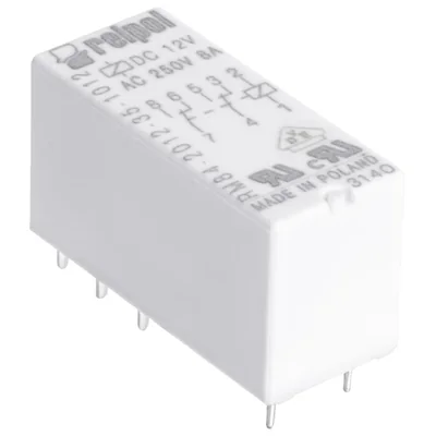 Przekaźnik elektromagnetyczny, miniaturowy, do obwodu drukowanego i gniazda wtykowego RM84