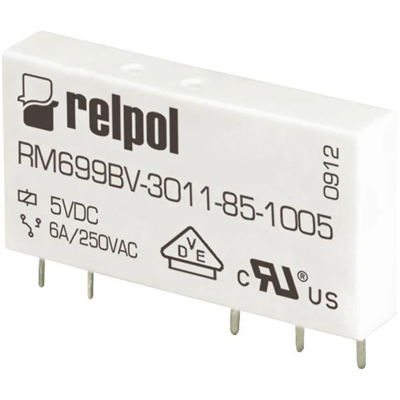 Przekaźnik elektromagnetyczny RM699BV-3011-85-1012, miniaturowy, wersja pozioma, do obwodu drukowanego
