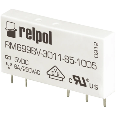 Przekaźnik elektromagnetyczny RM699BV-3011-85-1024, miniaturowy, wersja pozioma, do obwodu drukowanego