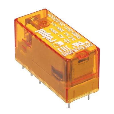 Przekaźnik elektromagnetyczny RM85-2011-25-5230-01 miniaturowy z przeźroczystą obudową do obwodu drukowanego i gniazda wtykowego