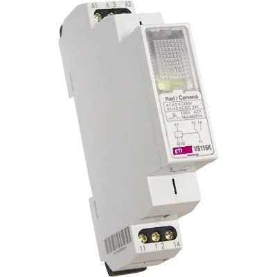 Przekaźnik instalacyjny z lampką sygnalizacyjną białą VS316/230 AC