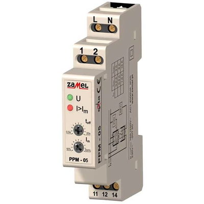Przekaźnik priorytetowy 230V AC 1,6-16A typ: PPM-05/16