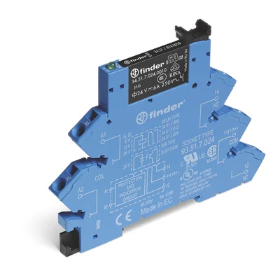 Przekaźnikowy moduł sprzęgający 1CO 6A 24V DC