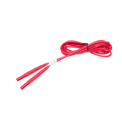 Przewód 2,2m czerwony 1 kV (wtyki bananowe)